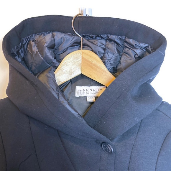 Laundry by Shelli Segal Hooded Jacket Dark Purple/Black/Navy Size… - Picture 5 of 9